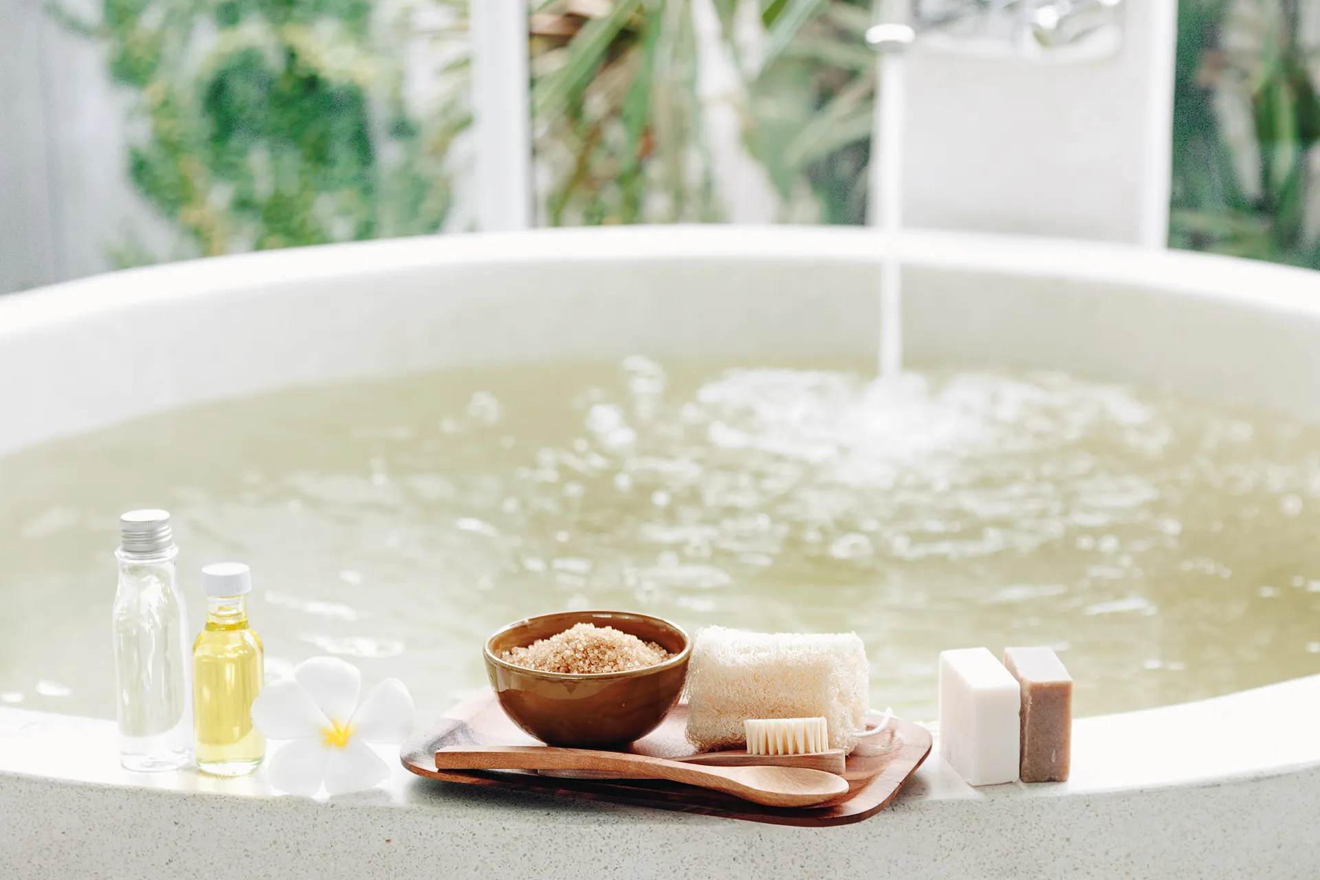 Relax with an Epsom salt soak